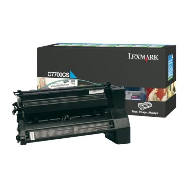 LEXMARK Tonerkassett cyan 6.000 sidor return C7700CS
