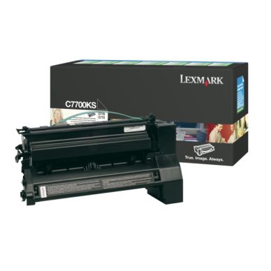 LEXMARK Tonerkassett svart 6.000 sidor return C7700KS