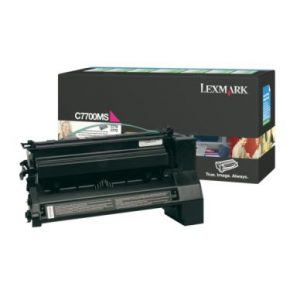 LEXMARK Tonerkassett magenta 6.000 sidor return C7700MS