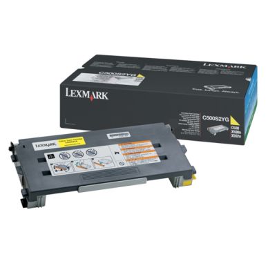LEXMARK Tonerkassett gul 1.500 sidor C500S2YG