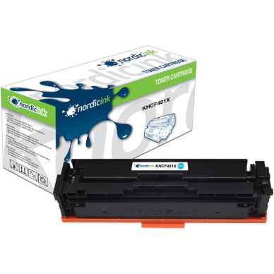 NORDICINK Cyan toner (201X) för ca 2300 sidor KHCF401X