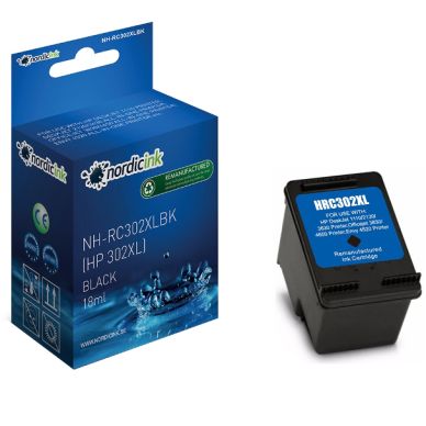 NORDICINK Svart bläckpatron - 480 sidor NH-RC302XLBK