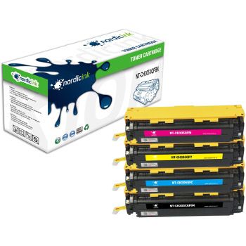 NORDICINK Paket med 4 st kompatibla toners. BK/C/M/Y NT-CE41XMP