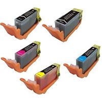NORDICINK Paket med 5 st kompatibla bläckpatroner. PBK/BK/C/M/Y PD293