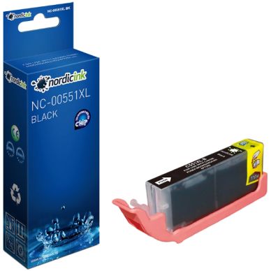 NORDICINK Nordicink bläckpatron - Svart CLI-551BK XL NC-00551XLBK