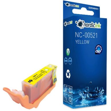 NORDICINK Gul bläckpatron CLI-521Y