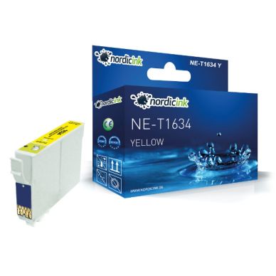 NORDICINK Gul bläckpatron XL T1634 NE-T1634XLY