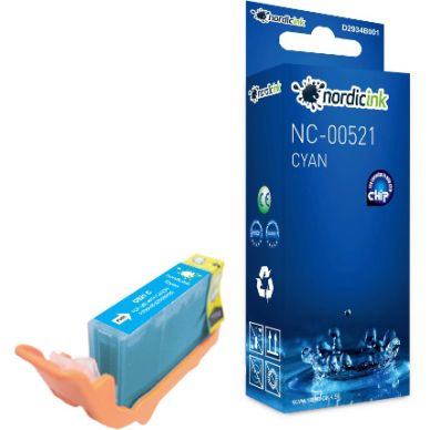 NORDICINK Cyan bläckpatron CLI-521C