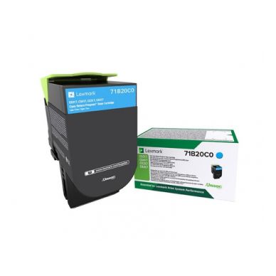 LEXMARK Cyan toner för ca 2 300 sidor 71B20C0